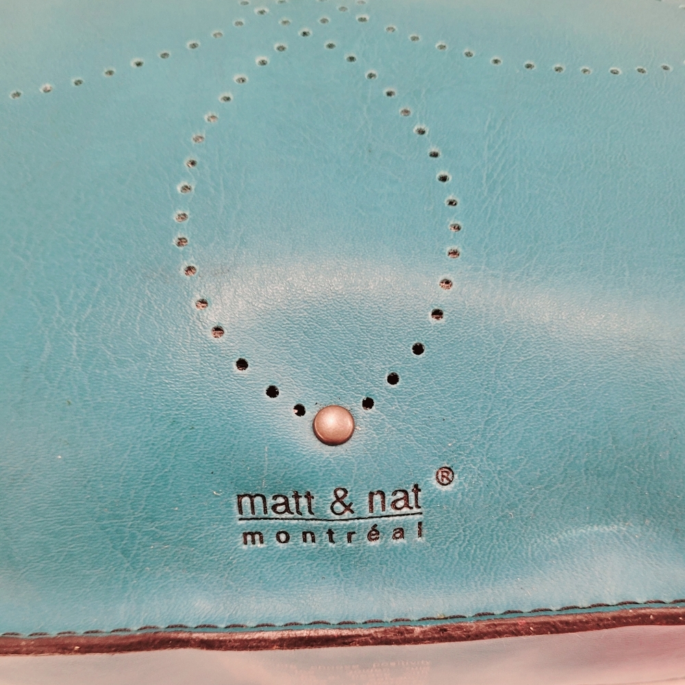 Matt & Nat Vintage 90's Y2K Turquoise Shoulder Bag - Picture 6 of 10